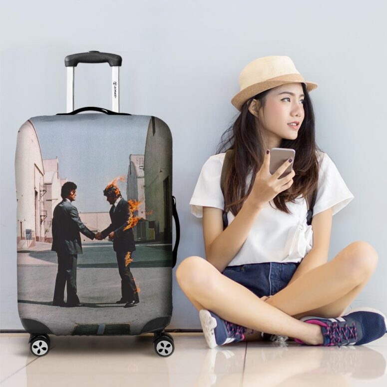 Wish You Were Here Digital Art Pink Floyd Luggage Cover