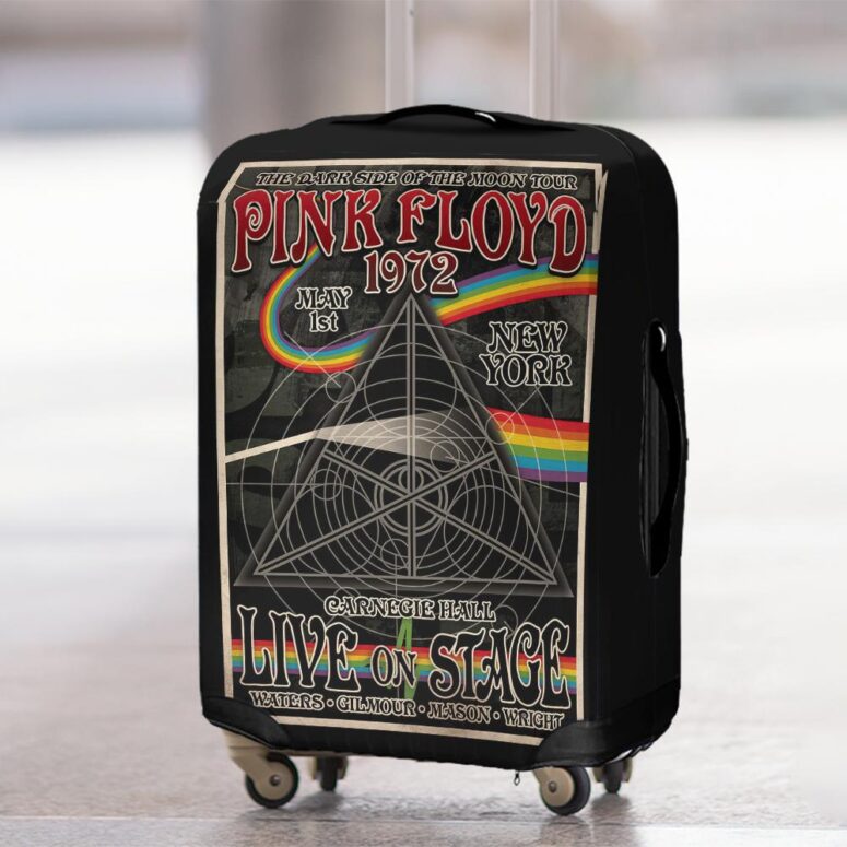 Carnegie Hall Dark Side Of The Moon Tour Pink Floyd Poster Luggage Cover Carnegie Hall Dark Side Of The Moon Tour Pink Floyd Poster Luggage Cover