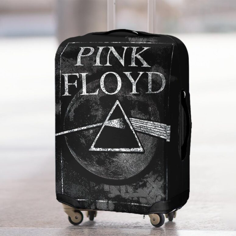 Dark Side Of The Moon Hand Drawing Art Pink Floyd Luggage Cover