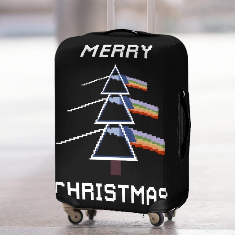 Dark Side Of The Moon Xmas Tree Pink Floyd Luggage Cover