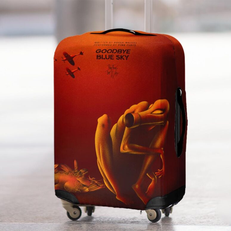 Goodbye Blue Sky Fan Art Pink Floyd Luggage Cover