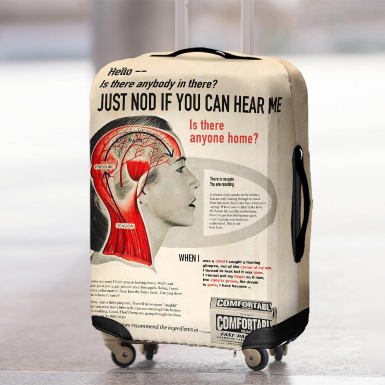 Hello Is There Anybody In There Pink Floyd Luggage Cover