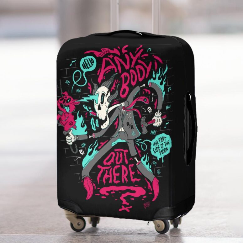Is there anybody out there Fan Art Pink Floyd Luggage Cover
