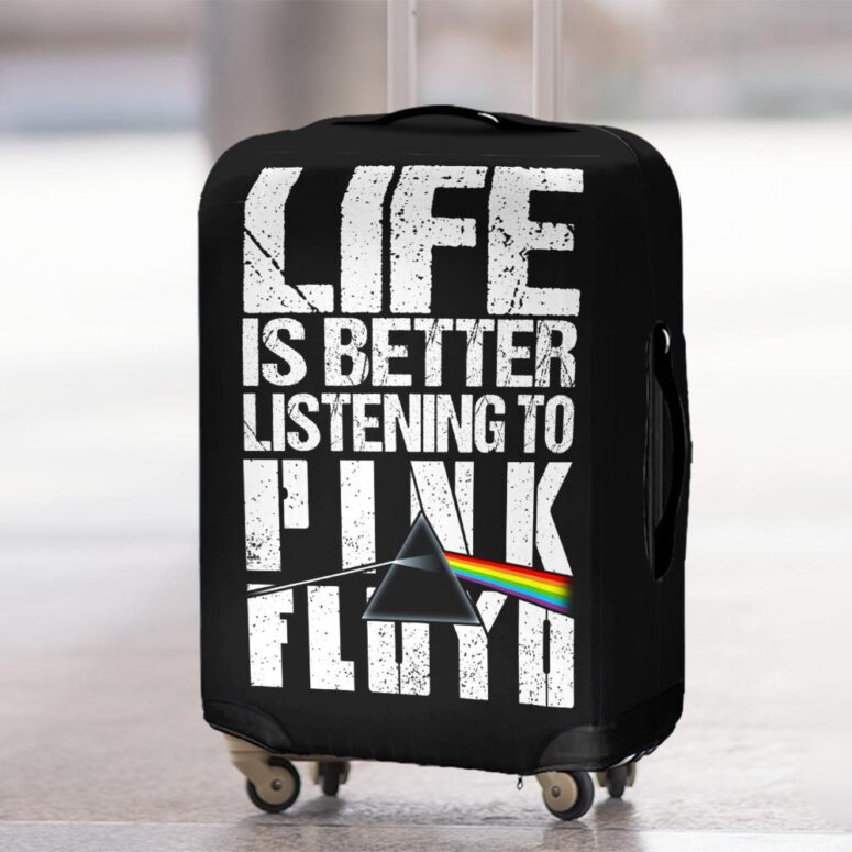 Life is better listening to Pink Floyd Luggage Cover Life is better listening to Pink Floyd Luggage Cover