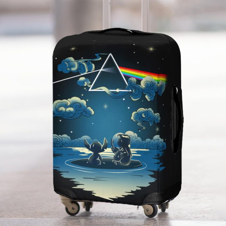 Lilo And Stitch Starry Sky Dark Side Of The Moon Pink Floyd Luggage Cover