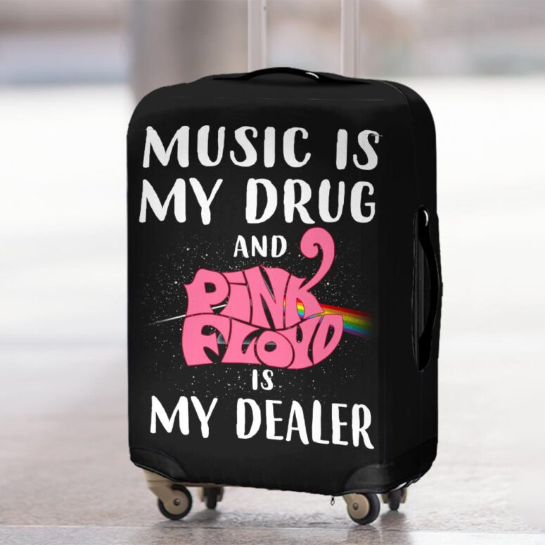 Music is my drug and PinkFloyd is my dealer Luggage Cover