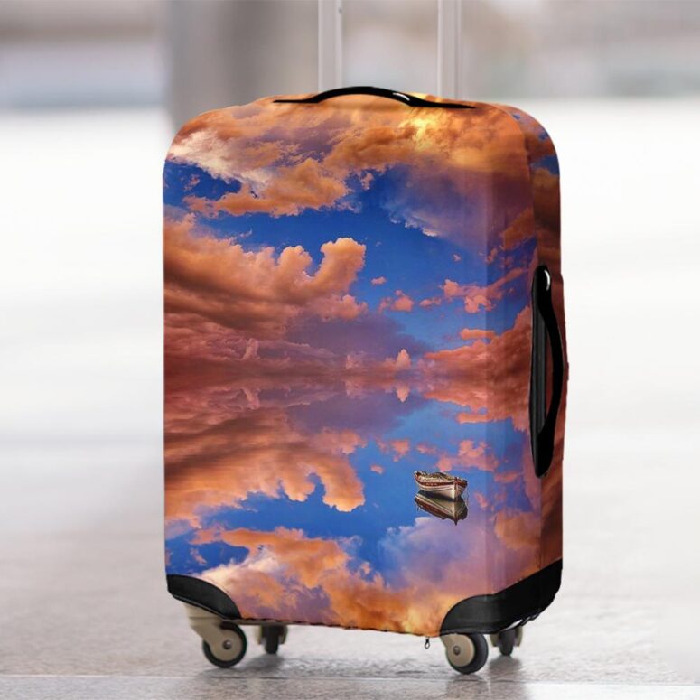 Not of this earth by Christos Lampria Pink Floyd Luggage Cover