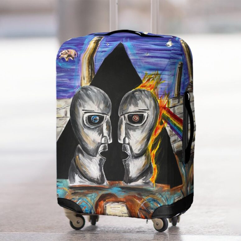 Pink Floyd Album Cover Drawing Art Luggage Cover