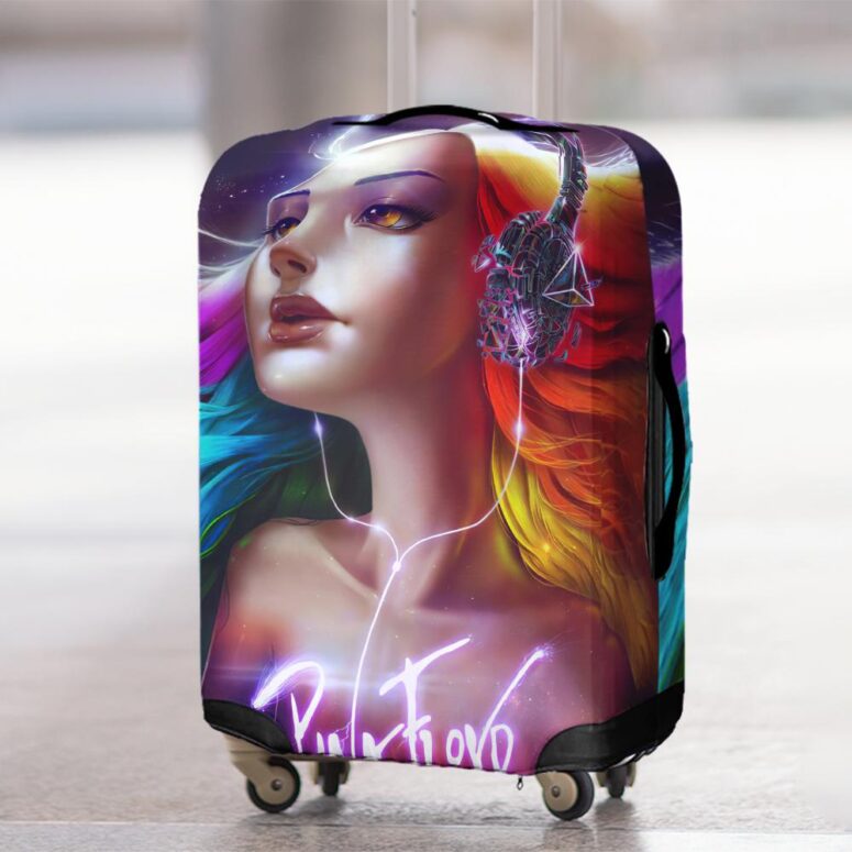 Pink Floyd Lady Art Luggage Cover Pink Floyd Lady Art Luggage Cover