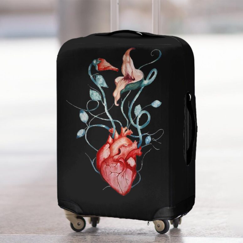 Pink Floyd Love Flowers Pink Floyd Luggage Cover Pink Floyd Love Flowers Pink Floyd Luggage Cover
