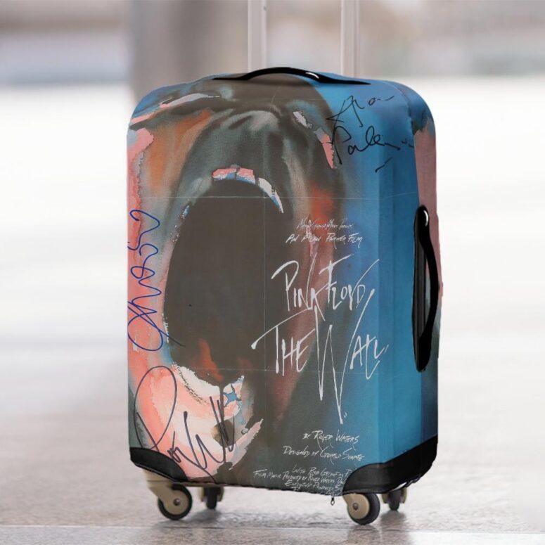 Pink Floyd Signed Mini Poster Waters Geldof and Parker Luggage Cover Pink Floyd Signed Mini Poster Waters Geldof and Parker Luggage Cover