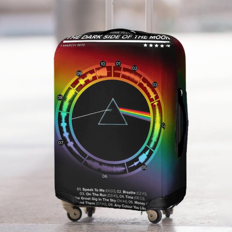 Pink Floyd The Dark Side Of The Moon 1973 Waveform Luggage Cover