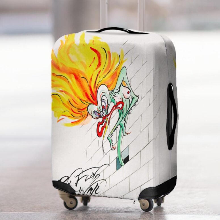 Pink Floyd The Wall The Wife Luggage Cover Pink Floyd The Wall The Wife Luggage Cover