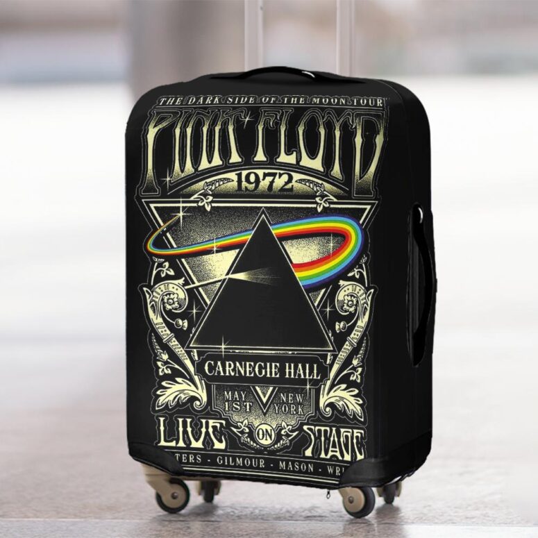 Pink Floyd DSOTM Tour Carnegie Hall 1972 New York Luggage Cover Pink Floyd DSOTM Tour Carnegie Hall 1972 New York Luggage Cover