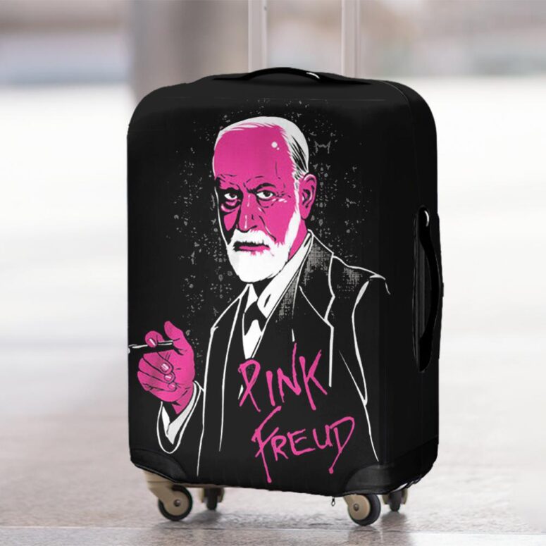 Pink Freud The Dark Side Of The Moon Pink Floyd Luggage Cover