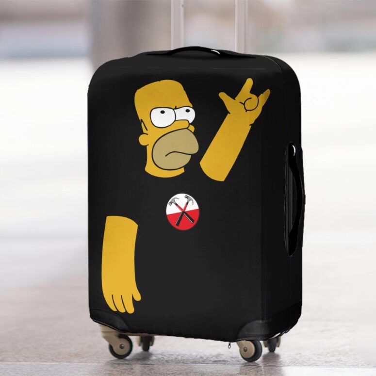 Simpson x The Wall Pink Floyd Luggage Cover Simpson x The Wall Pink Floyd Luggage Cover