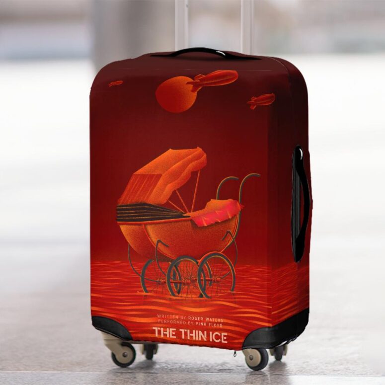 The Thin Ice Fan Art Pink Floyd Luggage Cover