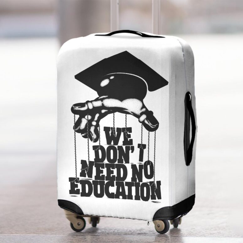 We dont need education Pink Floyd Luggage Cover We dont need education Pink Floyd Luggage Cover