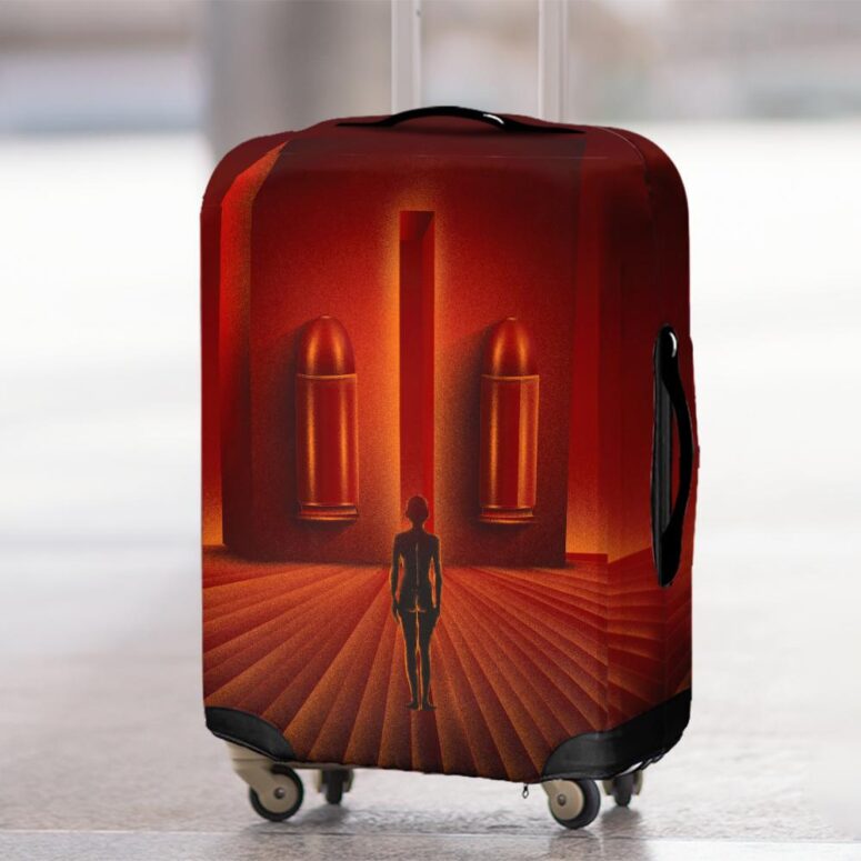 When The Tigers Broke Free Fan Art Pink Floyd Luggage Cover