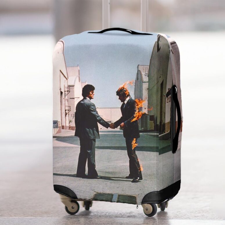 Wish You Were Here Digital Art Pink Floyd Luggage Cover