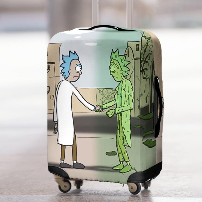 Wish You Were Here x Rick Sanchez Pink Floyd Luggage Cover