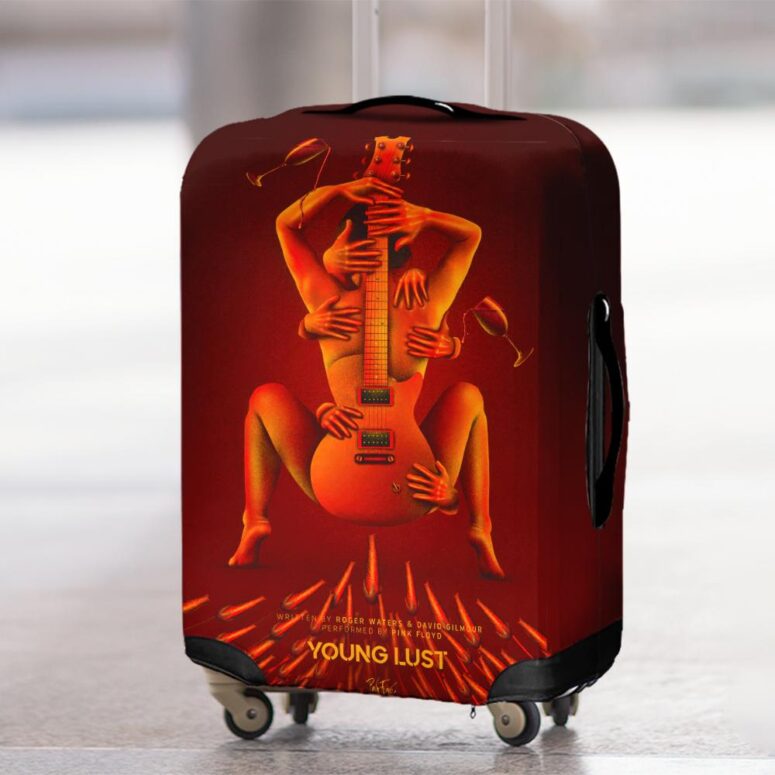 Young Lust Fan Art Pink Floyd Luggage Cover