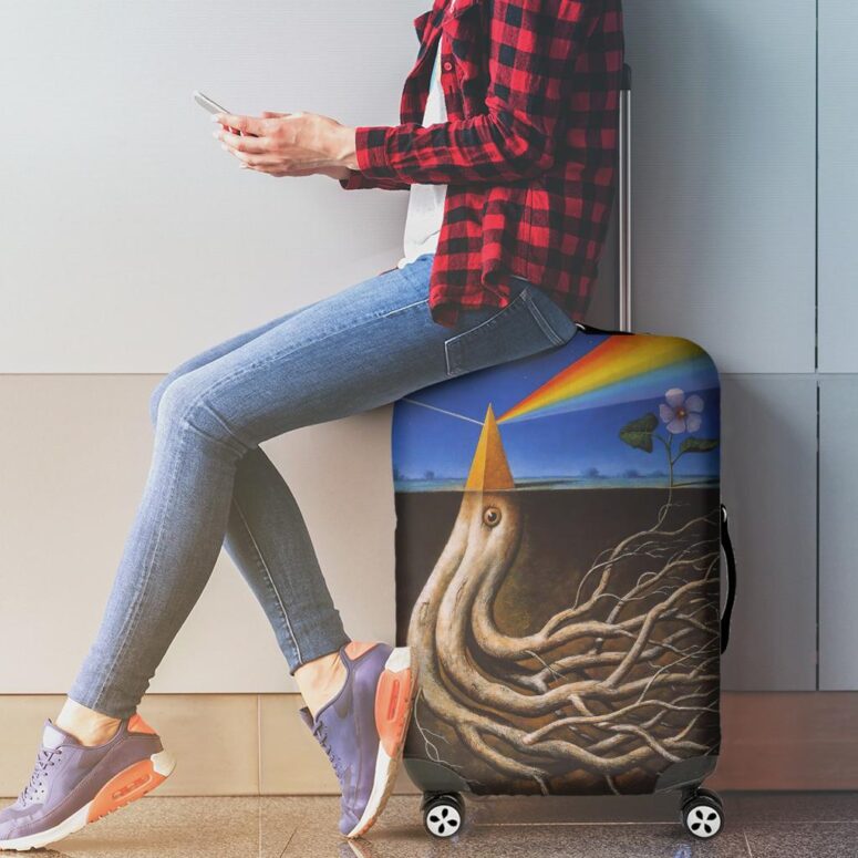 Dark Side Of the Root Art Pink Floyd Luggage Cover