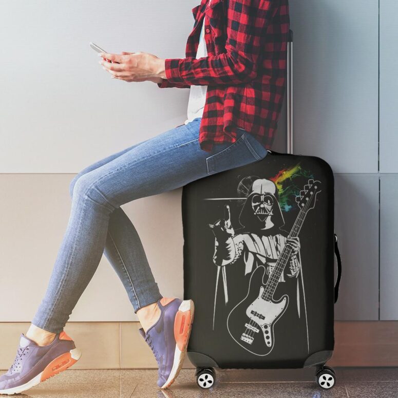 Funny Pink Floyd Darth Vader The Dark Side of the Death Star Luggage Cover Funny Pink Floyd Darth Vader The Dark Side of the Death Star Luggage Cover