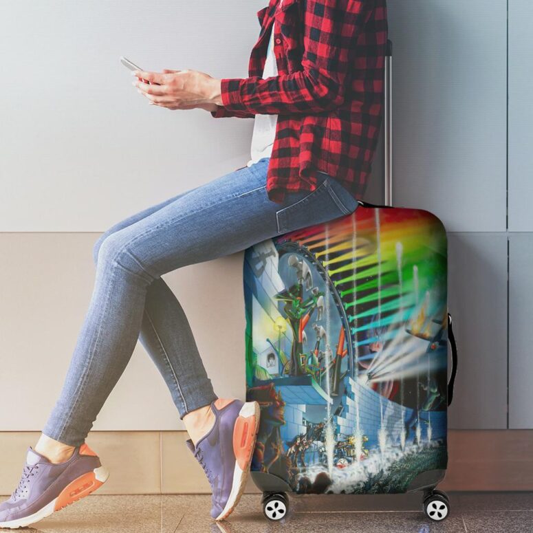 Interestellar Show Pink Floyd Colorful Luggage Cover Interestellar Show Pink Floyd Colorful Luggage Cover