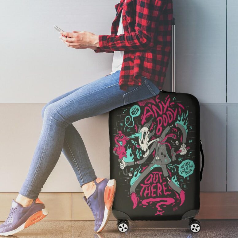 Is there anybody out there Fan Art Pink Floyd Luggage Cover