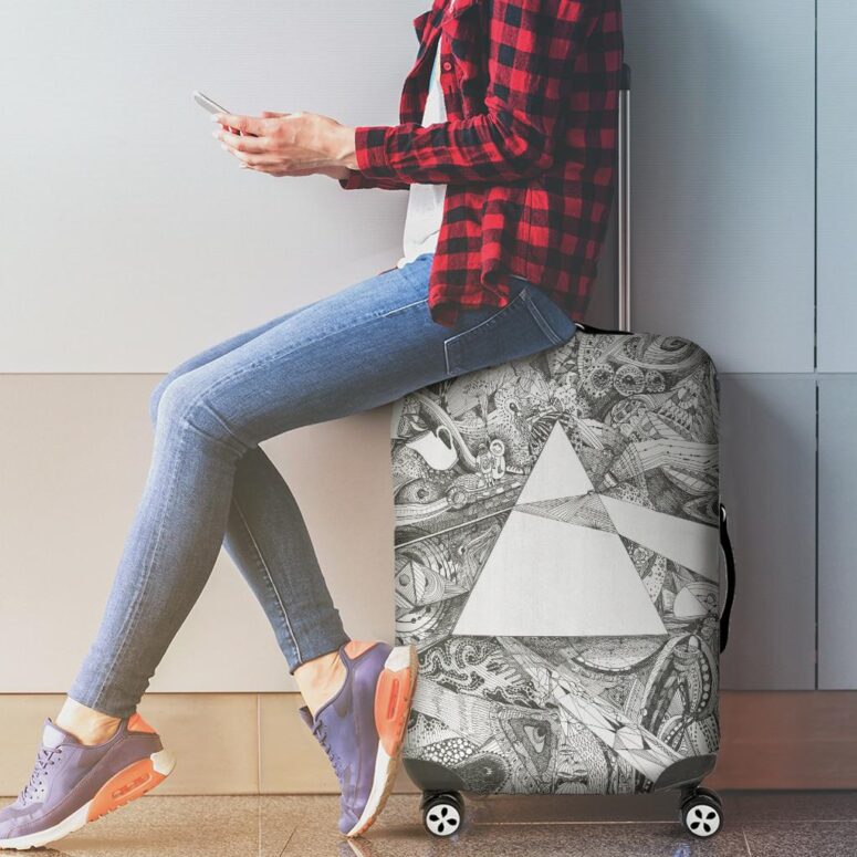 Memories Fan Art Pink Floyd Luggage Cover Memories Fan Art Pink Floyd Luggage Cover