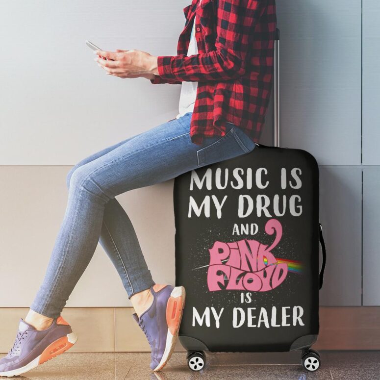 Music is my drug and PinkFloyd is my dealer Luggage Cover