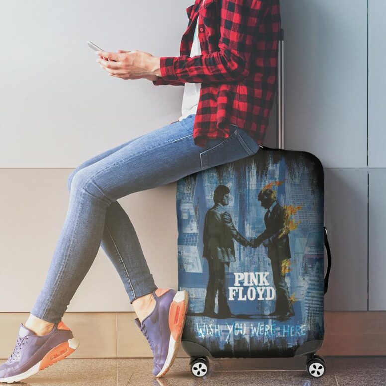 Pink Floyd Wish You Were Here Trippy Luggage Cover