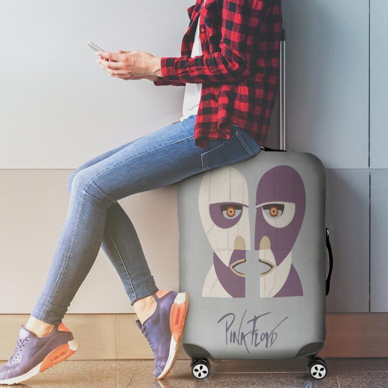 Pink Floyd Minimalist Division Bell Luggage Cover Pink Floyd Minimalist Division Bell Luggage Cover