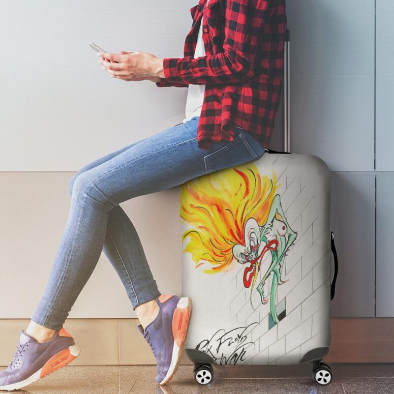 Pink Floyd The Wall The Wife Luggage Cover Pink Floyd The Wall The Wife Luggage Cover