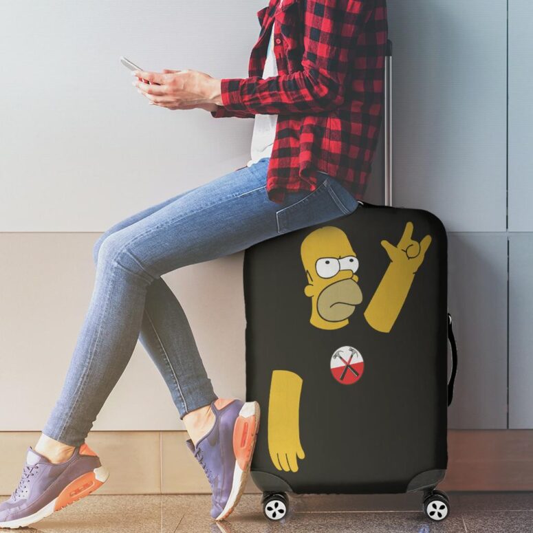 Simpson x The Wall Pink Floyd Luggage Cover Simpson x The Wall Pink Floyd Luggage Cover