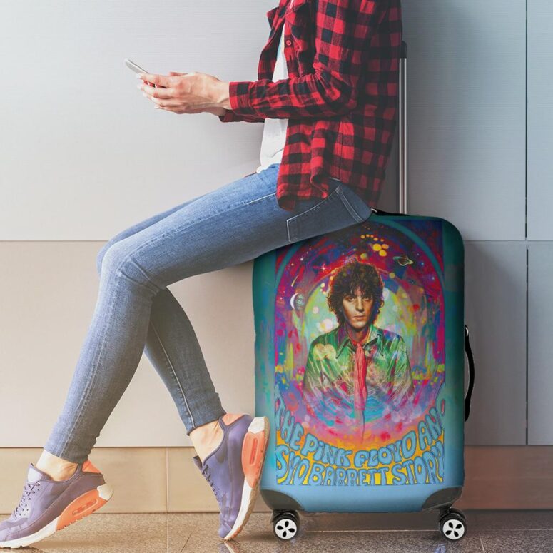 Syd Barrett Portrait Illustration Pink Floyd Luggage Cover