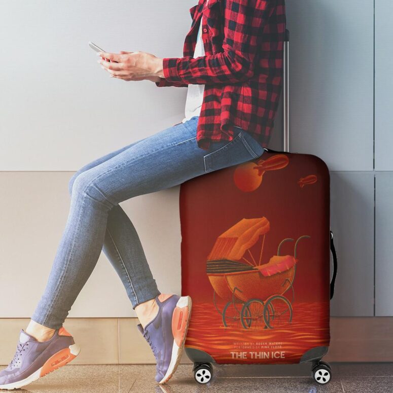 The Thin Ice Fan Art Pink Floyd Luggage Cover