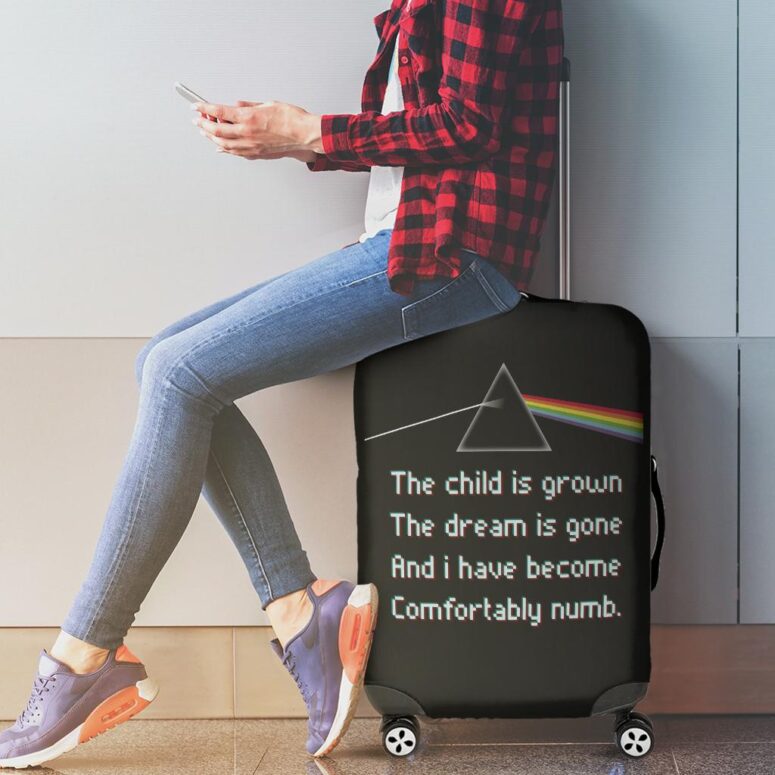 The child is grown The dream is gone I have become comfortably numb Pink Floyd Luggage Cover The child is grown The dream is gone I have become comfortably numb Pink Floyd Luggage Cover