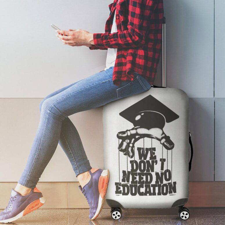 We dont need education Pink Floyd Luggage Cover We dont need education Pink Floyd Luggage Cover