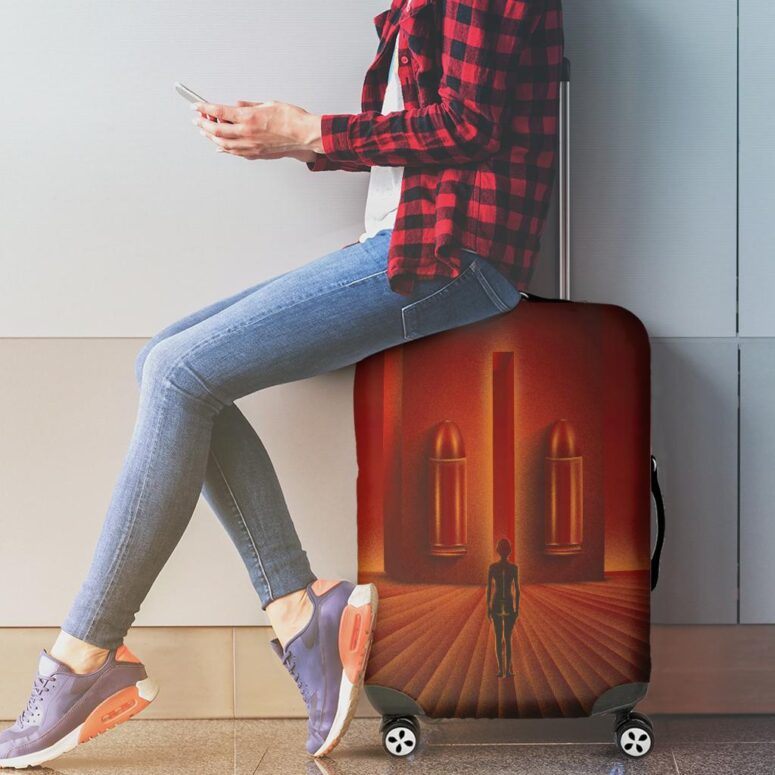 When The Tigers Broke Free Fan Art Pink Floyd Luggage Cover