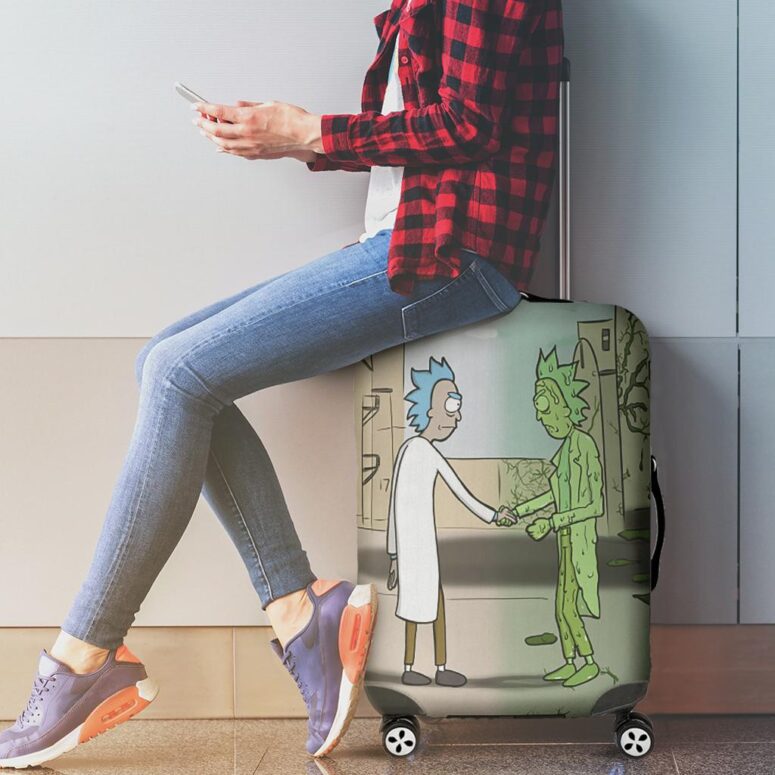 Wish You Were Here x Rick Sanchez Pink Floyd Luggage Cover