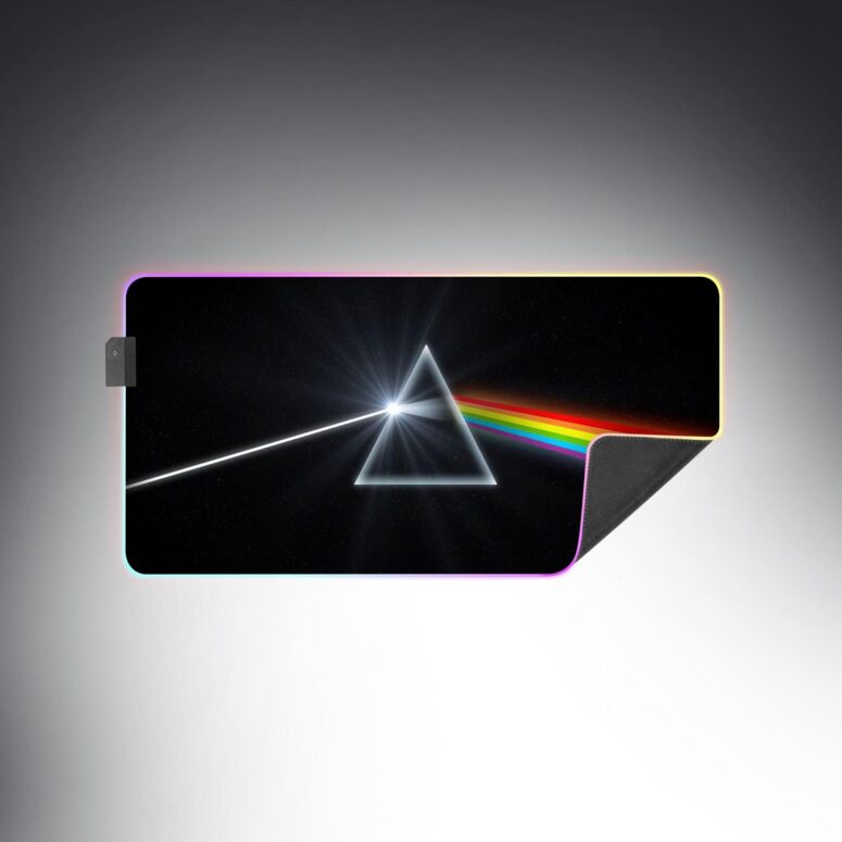 The Dark Side of the Moon Remastered Magic RGB Pink Floyd Luminous Mouse Pad Led