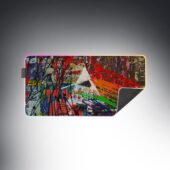 Dark Side Of The Moon Painting Stretched Magic RGB Pink Floyd Luminous Mouse Pad Led