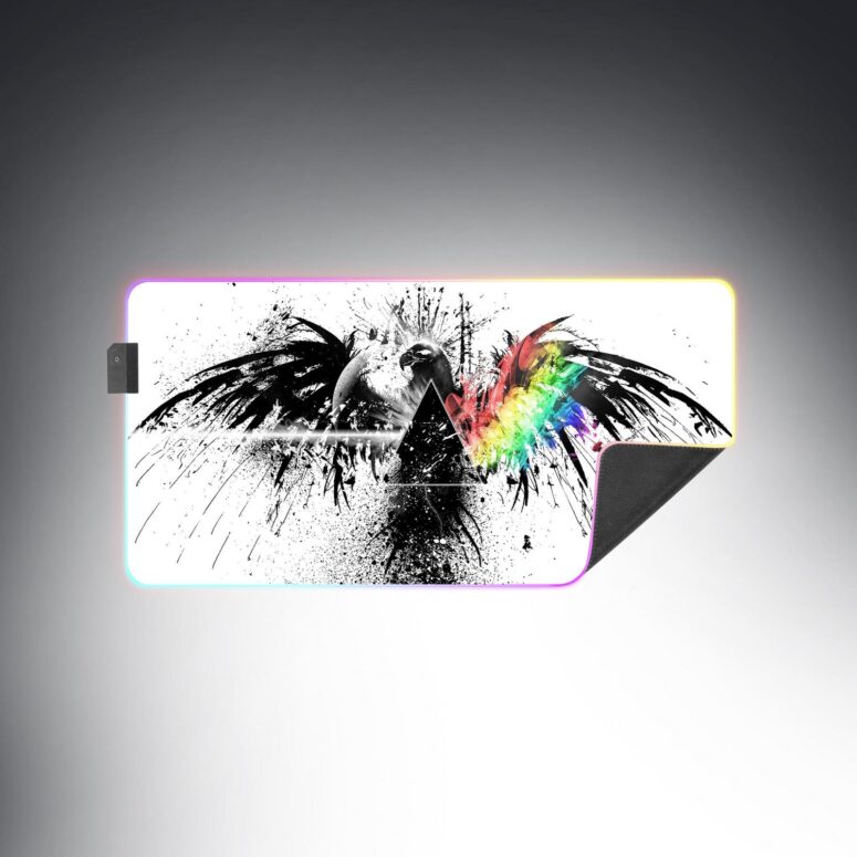 Eagle Dark Side Of The Moon Wall Art Magic RGB Pink Floyd Luminous Mouse Pad Led Eagle Dark Side Of The Moon Wall Art Magic RGB Pink Floyd Luminous Mouse Pad Led