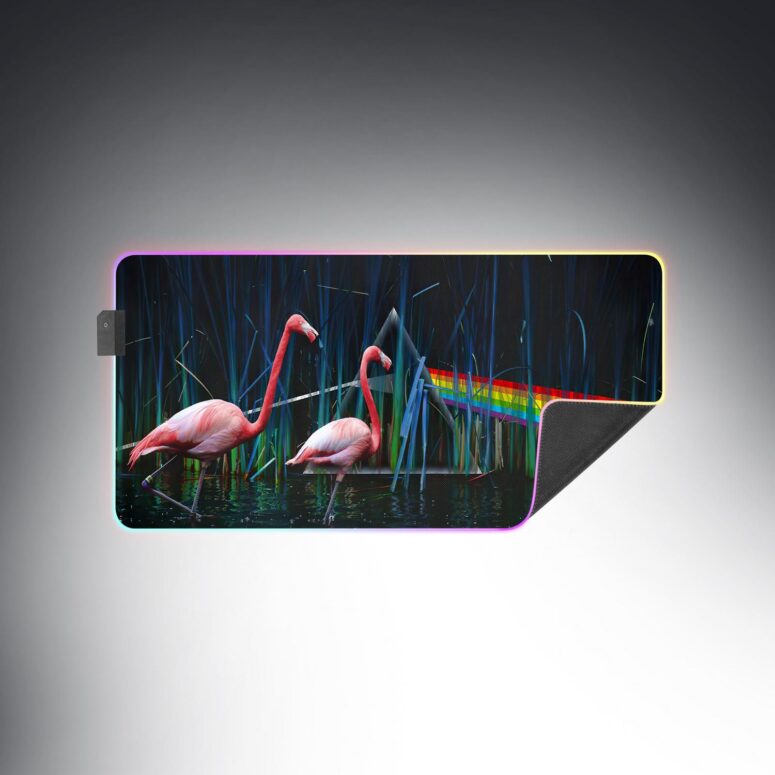Flamingo DSOTM Magic RGB Pink Floyd Luminous Mouse Pad Led