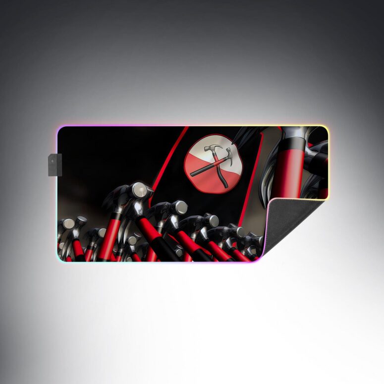 Hammer March Magic RGB Pink Floyd Luminous Mouse Pad Led
