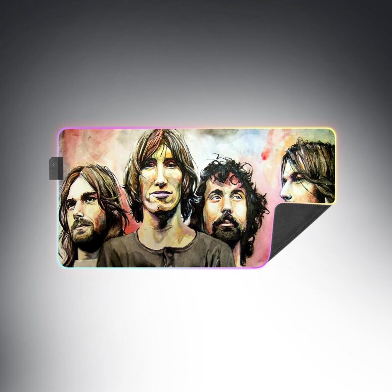 Pink Floyd Band Water Color Art Magic RGB Luminous Mouse Pad Led Pink Floyd Band Water Color Art Magic RGB Luminous Mouse Pad Led