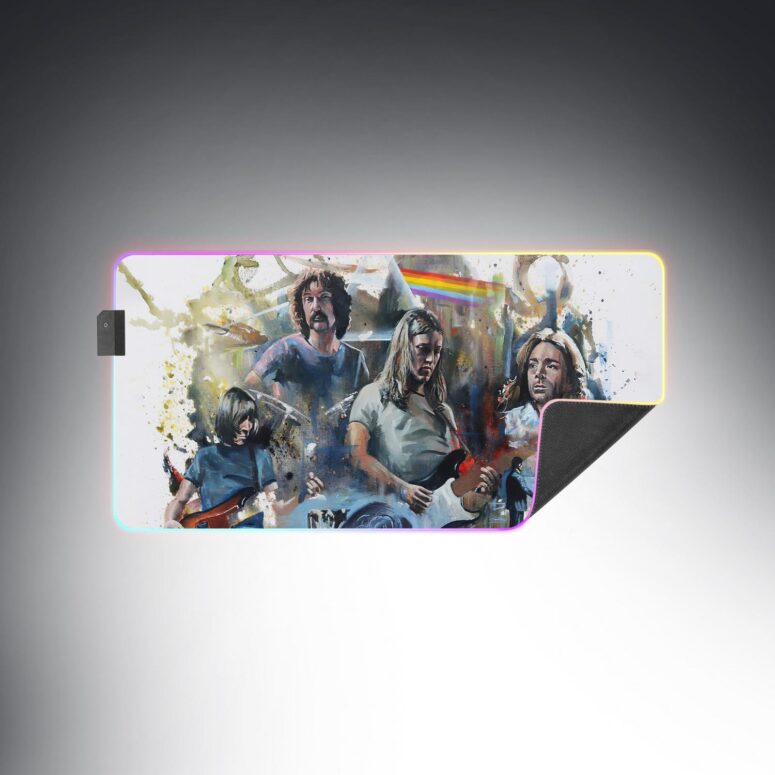 Pink Floyd OilPaint Artwork Limited Edition Magic RGB Luminous Mouse Pad Led Pink Floyd OilPaint Artwork Limited Edition Magic RGB Luminous Mouse Pad Led
