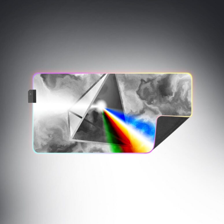 Prismatica Magic RGB Pink Floyd Luminous Mouse Pad Led Prismatica Magic RGB Pink Floyd Luminous Mouse Pad Led